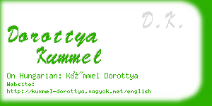 dorottya kummel business card